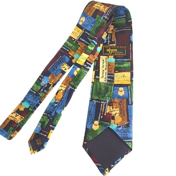 Alynn Neckwear "Author! Author! Silk Tie - Picture 6 of 9